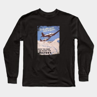 Poster Vintage WWII Long Sleeve T-Shirt